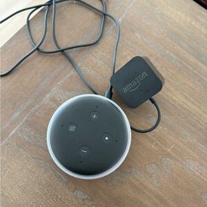 Amazon Echo Dot in Black and Gray